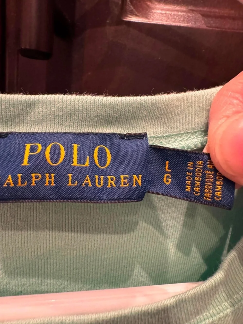 Polo by Ralph Lauren Mint Crew Neck T‑Shirt boys LARGE